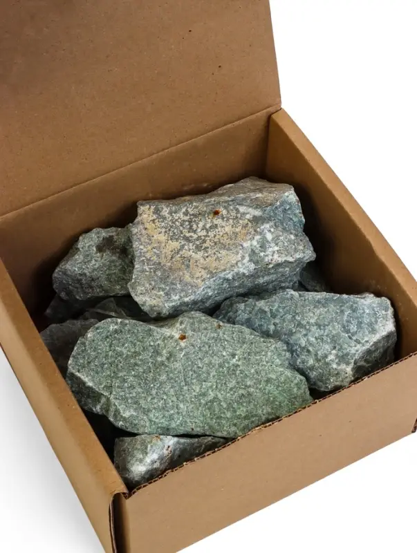 Камни для бани &laquo;Жадеит&raquo;, 10 кг, колотые, фракция 7-12 см