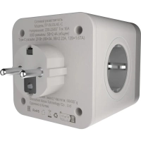 Тройник AGNI 4/220 + 2 USB + 1 Type C,белый(TP-WJ3U4E-C-white)