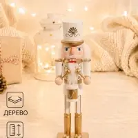 Фигурка декоративная &laquo;Щелкунчик.Барабанщик в белом мундире&raquo;, 7&times;6.5&times;25.5 см