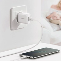Зарядное устройство UGREEN USB-A QC 3.0 18W Charger CD122 (White) (10133)