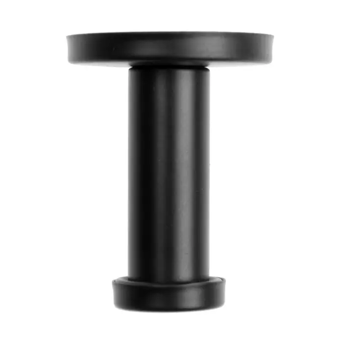 Крючок мебельный ТУНДРА TKO010, однорожковый, 16&times;50 мм, черный, 10 шт.