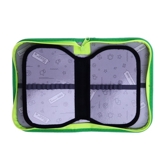 Пенал 3 секции, вкладка внутри, 140 х 210 х 40 мм, тканевый, Calligrata TOP Block Пенал 3 секции, вкладка внутри, 140 х 210 х 40 мм, тканевый, Calligrata TOP Block "Динозавр"