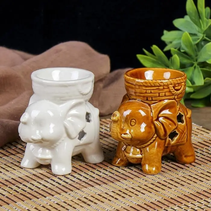 Аромалампа керамика Аромалампа керамика "Слоненок" глянец МИКС 9х9,5х6 см