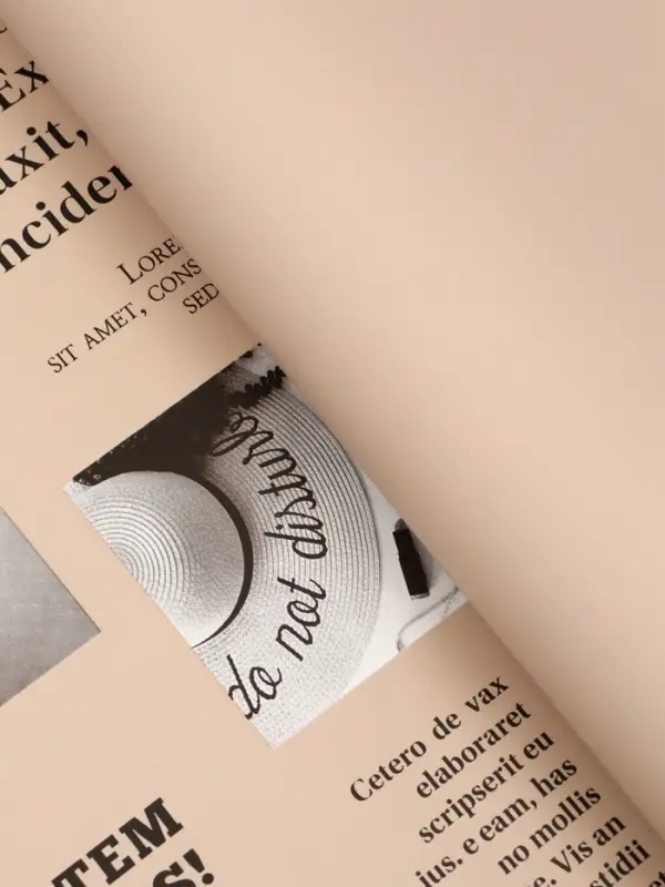 Пленка флористическая "Газета любви" 65мкм, 50х57 &plusmn;1см