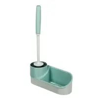 VETTA Ёрш для туалета с подставкой для бытовой химии, с крепл. на стену, пластик, 39,5х23х9см, 2 диз