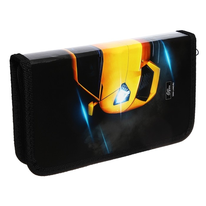 Пенал 1 секция, 115 х 205 мм, с наполнением 16 предметов, Calligrata Пенал 1 секция, 115 х 205 мм, с наполнением 16 предметов, Calligrata "Тачка" ламинированный картон, 30П26/set