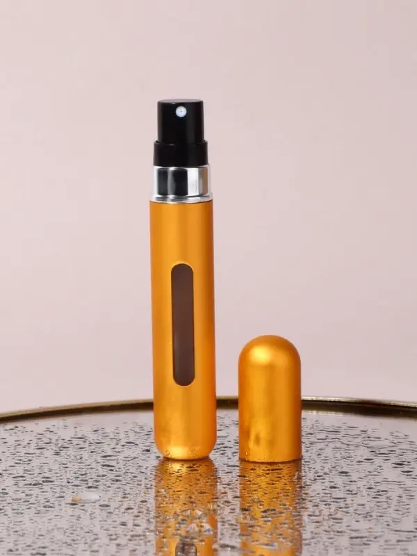 Атомайзер для парфюма, с распылителем, 10 мл, цвет золотистый