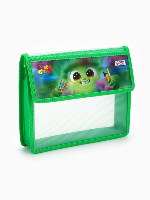 Папка для тетрадей А5, ПМ-А5-03 клапан на липучке, Буки Бяки Папка для тетрадей А5, ПМ-А5-03 клапан на липучке, Буки Бяки