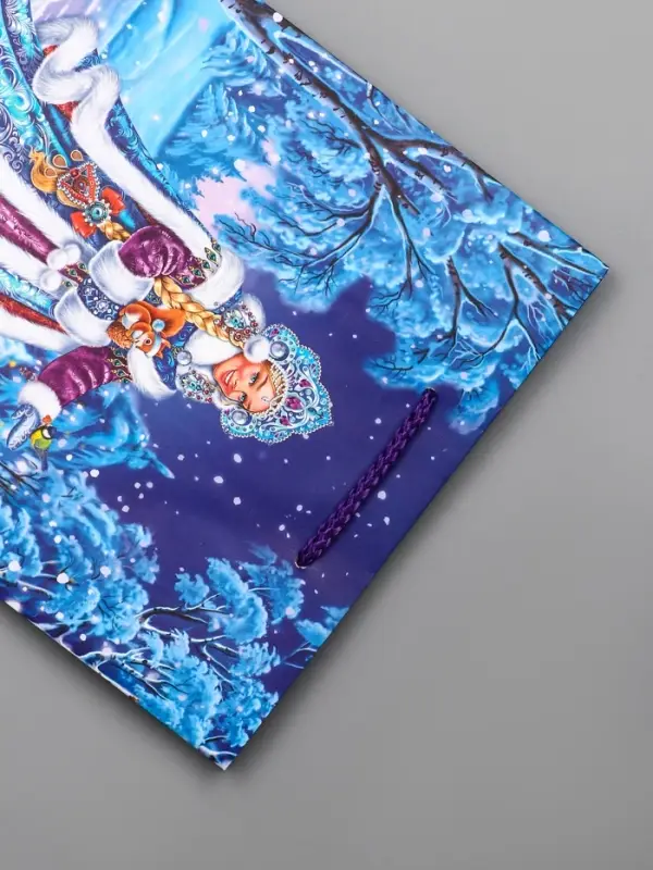 Пакет подарочный новогодний ламинированный, «Снегурочка» , 18×10×22.3 см Пакет подарочный новогодний ламинированный, «Снегурочка» , 18×10×22.3 см