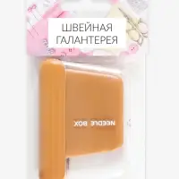 Игольница магнитная, 7.9&times;5.6 см, коричневая