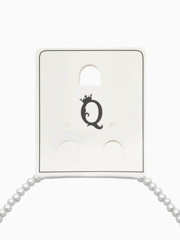 Чокер &laquo;Сердце&raquo; жемчужные бусины, белый в серебре, 32 см + 5 см доп, цепочка