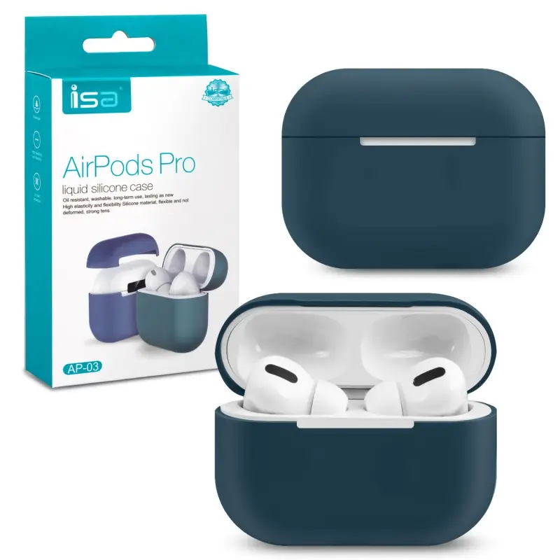 Чехол для AirPods Pro Silicone Case ISA Pacific Green