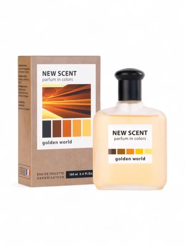 Туалетная вода мужская New Scent Golden World, 100 мл Туалетная вода мужская New Scent Golden World, 100 мл