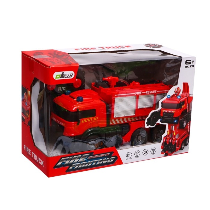 Робот радиоуправляемый «Пожарная машина», трансформируется, световые и звуковые эффекты
