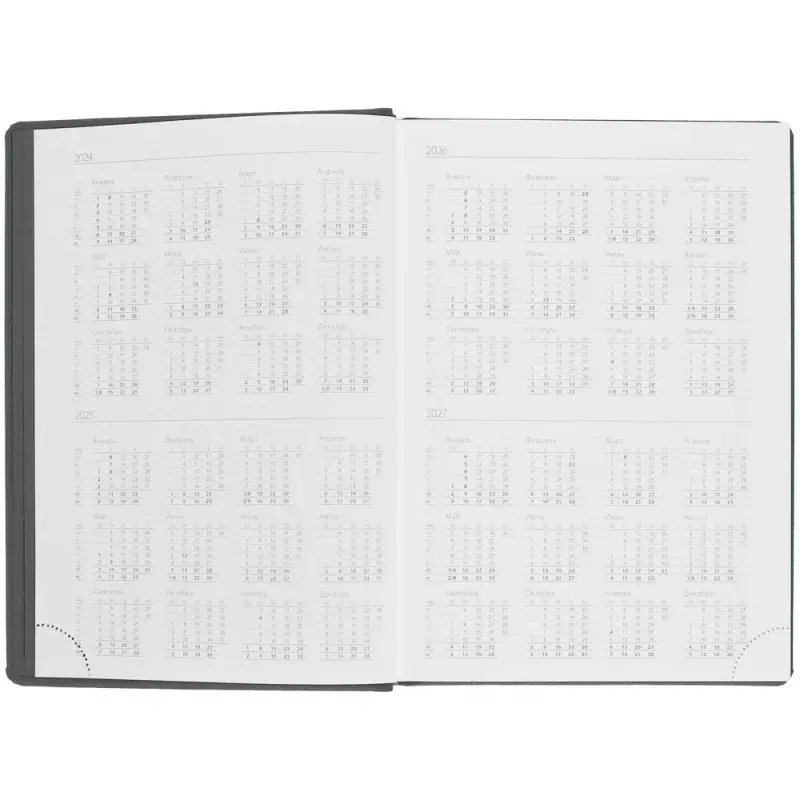 Ежедневник Mobile на заказ, недатированный, черно-зеленый