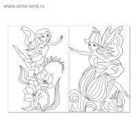 Раскраска для девочек &laquo;Волшебные феи&raquo;, А5, 12 стр.