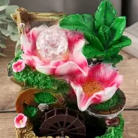 Фонтан настольный &laquo;Цветущий сад&raquo;, 12&times;20 см, с подсветкой