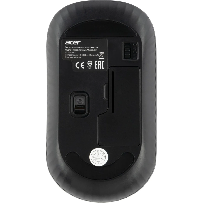 Мышь компьютерная Acer OMR130 black (1200dpi) wireless USB(ZL.MCEEE.00F)