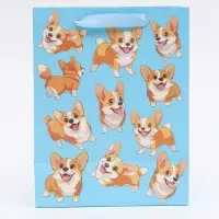 Пакет подарочный «Милые пёсики», MS 18 × 23 × 10 см Пакет подарочный «Милые пёсики», MS 18 × 23 × 10 см