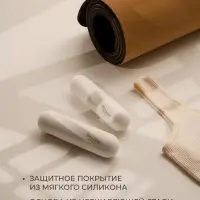 Гантели Sima-Land Home, 2 шт., 1 кг, для универсального отягощения, белые