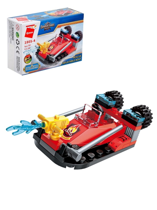 Конструктор Пожарные  Конструктор Пожарные "Транспорт", 1805-4  34 детали