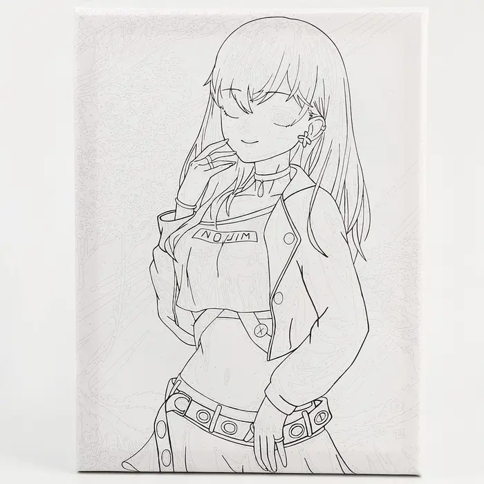 Картина по номерам на холсте с подрамником «Девушка в топике», 30 х 40 см Картина по номерам на холсте с подрамником «Девушка в топике», 30 х 40 см