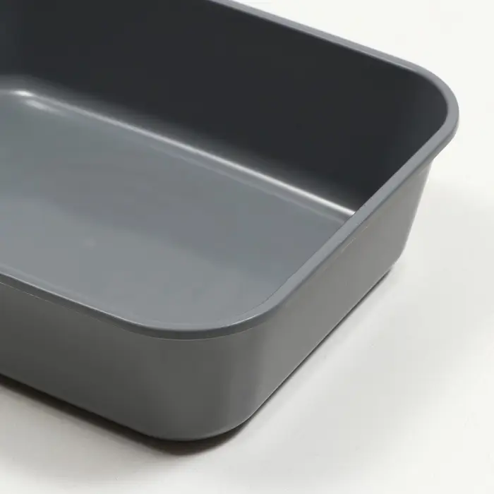 Туалет для кошек &laquo;Сима&raquo; FIX, 29&times;38&times;10.5 см, без сетки, пластик, серый