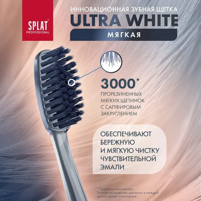 Зубная щётка Splat Professional Ultra White, мягкая, микс Зубная щётка Splat Professional Ultra White, мягкая, микс