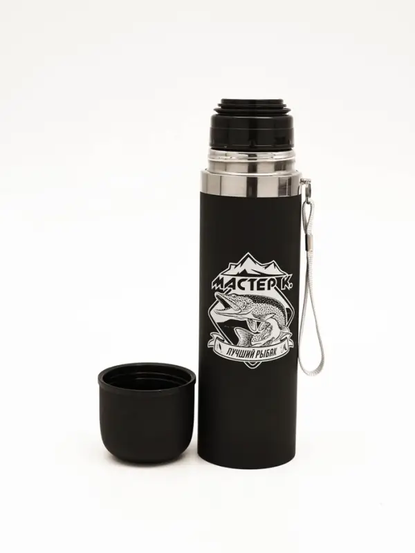 Термос &laquo;Лучший рыбак&raquo;, 500 мл, с кружкой, 6.5&times;24 см