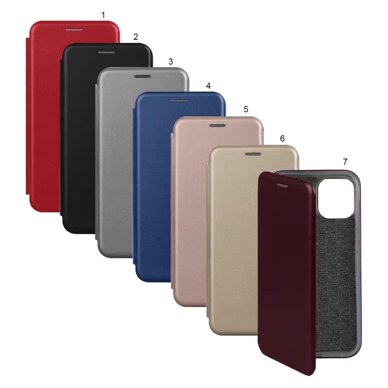 Чехол-книжка iPh 12/12 Pro (6.1) цвета в ассортименте