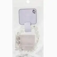 Браслет с подвесками &laquo;Сахарный. Перо и бант&raquo;, d=6 см, шар №10/8, белый радужный в серебре