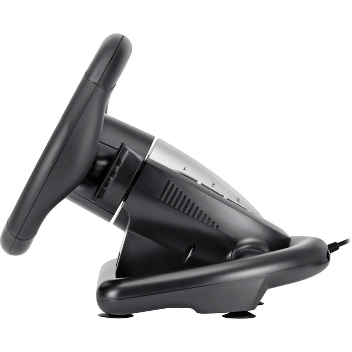 Руль Defender Turbo Pro, проводной, вибрация, для PC, 2 педали, USB Руль Defender Turbo Pro, проводной, вибрация, для PC, 2 педали, USB