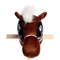 Мягкая игрушка ZABIAKA &laquo;Конь-скакун&raquo;, на палке, МИКС, коричневая