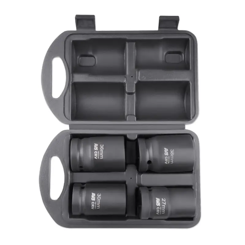 Набор головок для механического гайковерта 1"DR (27-38мм) (4 предмета) AVS NGL01-4I