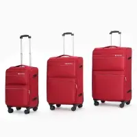 Чемодан на колёсах TEXTURA, кодовый замок, с увеличением, 47&times;30&times;78 см, 28", красный