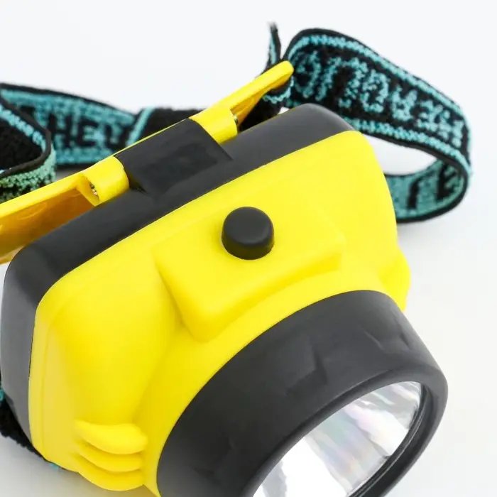 Фонарь налобный, 7 х 7 см, 3 АА Фонарь налобный, 7 х 7 см, 3 АА