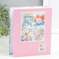 Фотоальбом на 40 фото 10х15 см "Весеннее цветение" в коробке 4,5х14х17 см