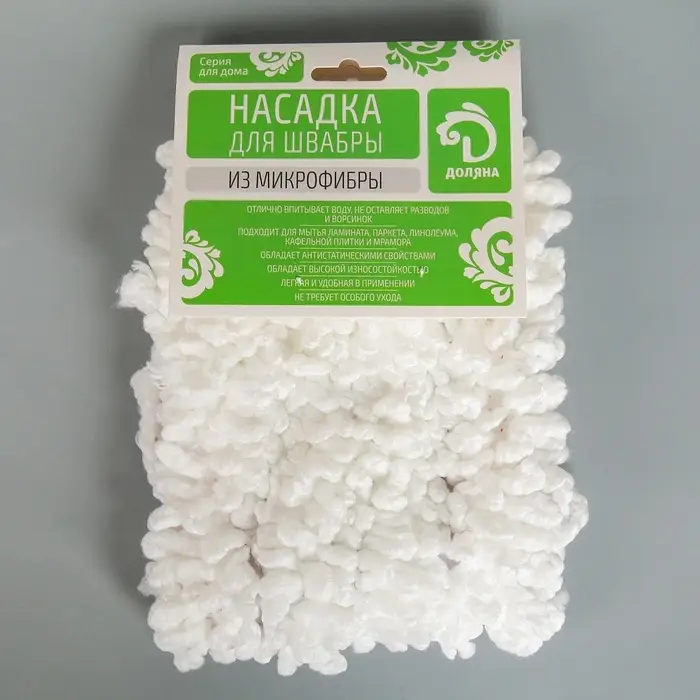 Насадка для плоской швабры Доляна, микрофибра, 42&times;12 см, цвет МИКС