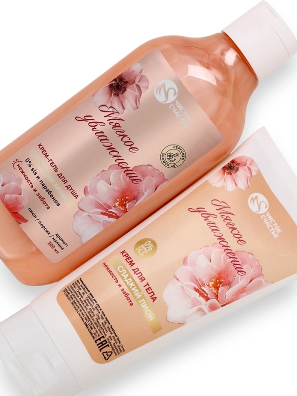 Подарочный набор Подарочный набор "Нежность и забота", гель для душа,300 мл и крем для тела,200 мл