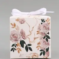 Коробка подарочная складная, упаковка, &laquo;8 марта, золотой&raquo;, 12&times;12&times;12 см