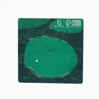 Значок &laquo;Лягушонок&raquo;, с магнитофоном, зелёный