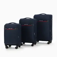 Чемодан на колёсах TEXTURA, кодовый замок, текстильный, с увеличением, 47&times;30&times;78 см, 28", синий