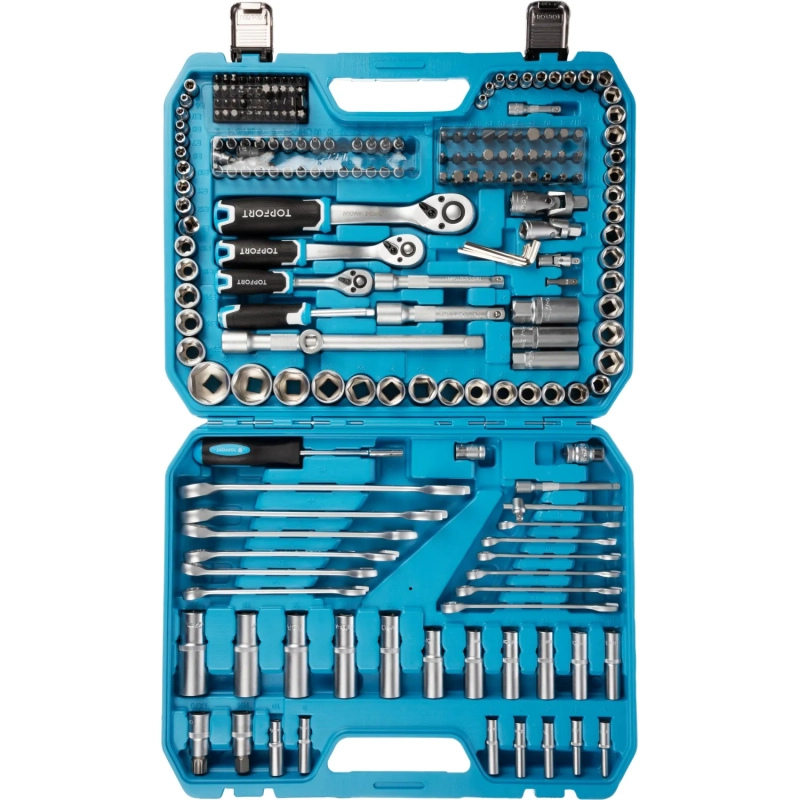 Набор инструмента Topfort 219 предмета 1/2, 3/8 и 1/4