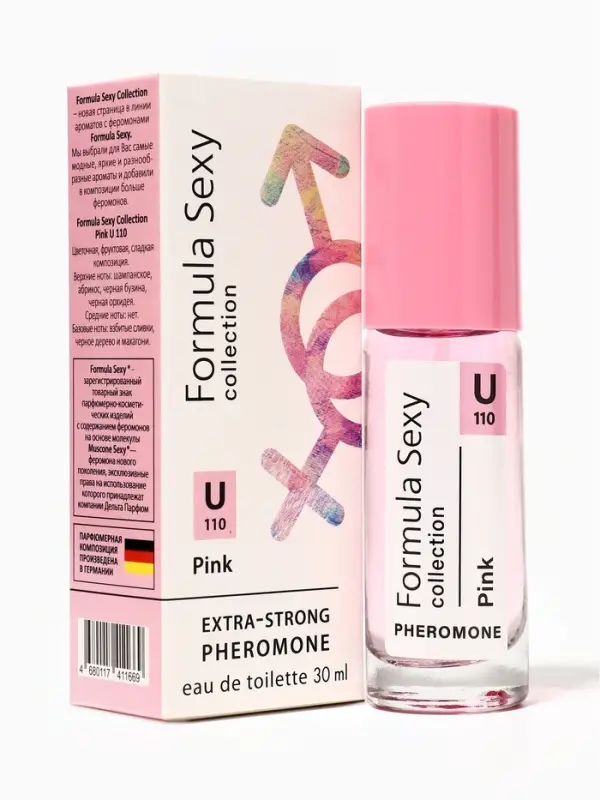Туалетная вода женская с феромонами Formula Sexy collection Pink U110, 30 мл