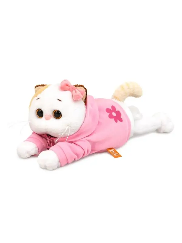 Мягкая игрушка &laquo;Кошечка Ли-Ли&raquo; в худи с цветочком, 18 см