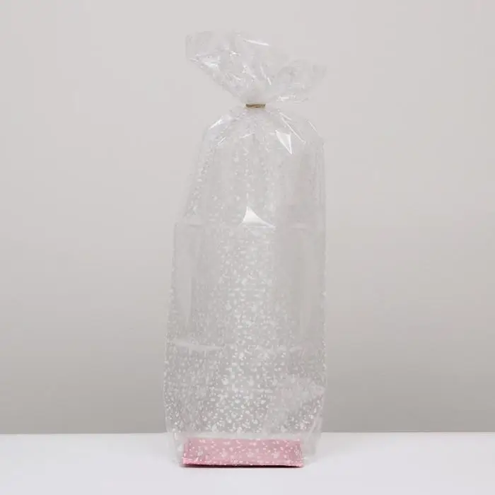 Пакет &laquo;Подарочный&raquo;, с жестким дном, МИКС, 14&times;14&times;45 см