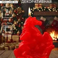 Свеча декоративная &laquo;Лошадка-Пегас&raquo; 3.5&times;6.5&times;8 см, красный