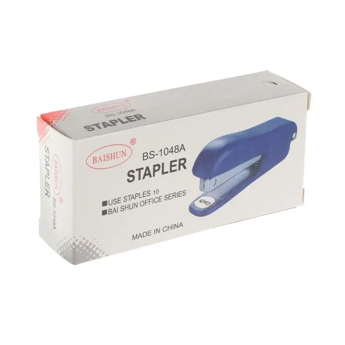 Степлер канцелярский №10, Calligrata &laquo;Классика&raquo;, в картонной коробке, МИКС