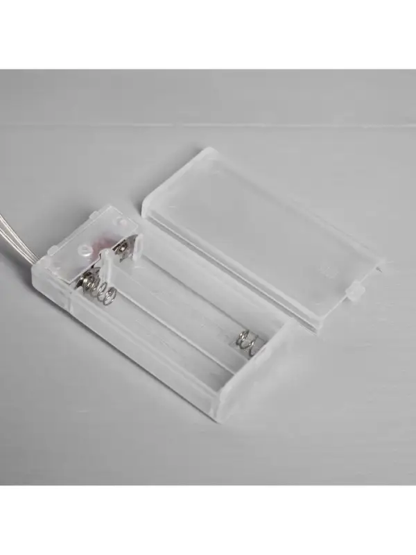 Светодиодная фигура &laquo;Ангел плетёный&raquo;, 32&times;16&times;9 см, 20 LED, от батареек ААх2, свечение тёплое белое