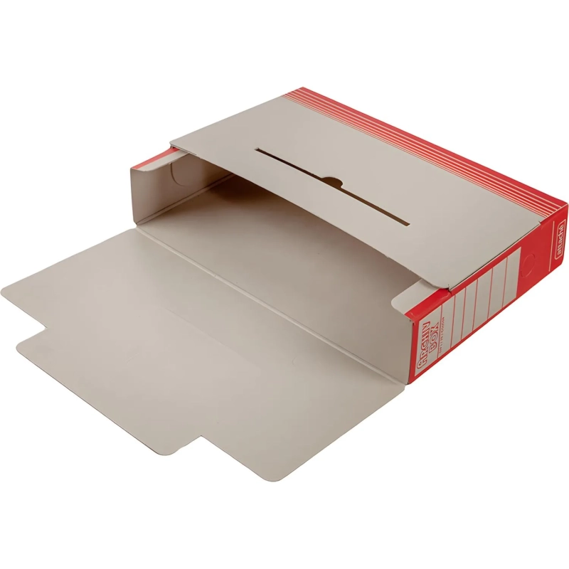 Короб архивный&nbsp;ATTACHE,75 мм,переплетный ка ртон,красн